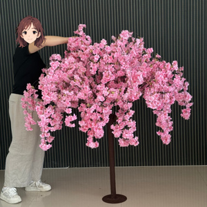 <span class=keywords><strong>D</strong></span>écoration de mariage et <span class=keywords><strong>d</strong></span>'événements L87, arbres de fleurs artificielles en soie Sakura de 4, 5, 6 pieds, centres de table, <span class=keywords><strong>faux</strong></span> cerisiers à vendre - Product Image 1