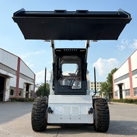 Minipala Gommata OMITECH per Costruzioni Agricole, Motore Diesel, Benna da 0,5 m³, Raggio di Sterzata Corto, 1 Anno di Garanzia