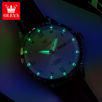 OLEVS 9946-Montre-bracelet automatique mécanique originale de marque supérieure d'affaires pour hommes-Montre-bracelet automatique d'affichage de calendrier de date automatique