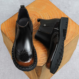 Zapatos Formales Casuales de Negocios para Hombre, con Cordones, Punta Cuadrada, de Cuero Genuino, Transpirables, Antideslizantes y Ligeros, Tendencia Otoño 2026 - Product Image 3