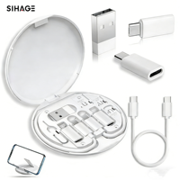 Kit de Câbles de Données Multifonctionnel 6 en 1 avec Étui de Rangement USB, Adaptateur de Charge Rapide 5A, Câble en Cuivre Pur et Support