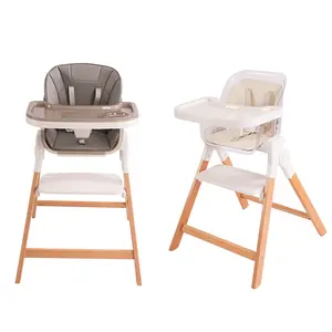 Trona giratoria de 360 grados para alimentación de bebé, silla plegable de lujo moderna para alimentación de bebé, nuevo diseño