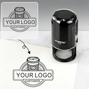 [Sello Personalizado] Sello Automático Recargable Personalizable <span class=keywords><strong>RH</strong></span> Redondo de 42MM, Personalización con Logotipo, para Uso en Oficina - Product Image 4