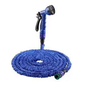 Water Garden Hose With Plastic Garden Water Nozzle Spray 25ft 50ft 75ft 100ft American Standard Expandable Garden Hose