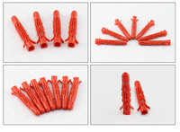 Cheville murale universelle en plastique rouge de qualité supérieure M6 M8 M10 pour cloison sèche