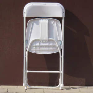 Modern <strong>White</strong> Plastic <strong>Folding</strong> <strong>Chair</strong> for Indoor Outdoor Use Portable for Bedroom Kitchen Events Garden School Park Dining Canteen - Product Image 5