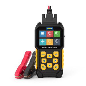 Autobatterie-<span class=keywords><strong>Tester</strong></span> 12V/24V Spannung Kapazität Lebensdauer Widerstandsmessung für 12V und 24V Fahrzeuge Schwarz/Gelb - Product Image 1