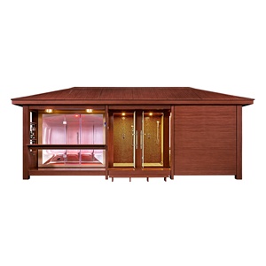 MEXDA En Bois Cadre En Plastique En Plein Air Gazebo Pavilion Chaude Baignoire Salle De Douche 8 Personne Humide Hammam WS-LT13 - Product Image 1