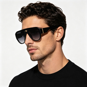 Nouvelles Lunettes <span class=keywords><strong>de</strong></span> Soleil Unisexe Double Pont Tendance <span class=keywords><strong>de</strong></span> Haute Qualité, Verres Polarisés UV400, Colorées et Translucides, pour Hommes et Femmes au Quotidien - Product Image 3