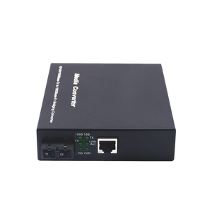 Convertidor de Medios de Fibra Óptica Gigabit OEM&ODM de Fábrica, SC RJ45 10/100/1000Mbps 20KM, Transceptor de Fibra Dual - Product Image 1