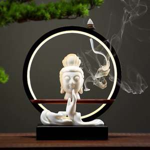 Brûleur d'<span class=keywords><strong>encens</strong></span> à reflux créatif-Nouvel encensoir en céramique <span class=keywords><strong>de</strong></span> style chinois pour la décoration du salon et du bureau - Product Image 2