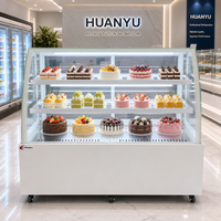 Vitrine réfrigérée intégrée pour gâteaux à la crème avec dimensions personnalisées 2-8 ° C