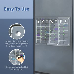 Dry Erase Magnetic Fridge Whiteboard <b>Calendar</b> - Product Image 3