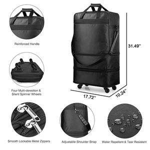 Mala Expansível e Dobrável, Bolsa de Viagem com Rodas, Bolsa de Lona para Homens e Mulheres, Bagagem Leve - Product Image 3