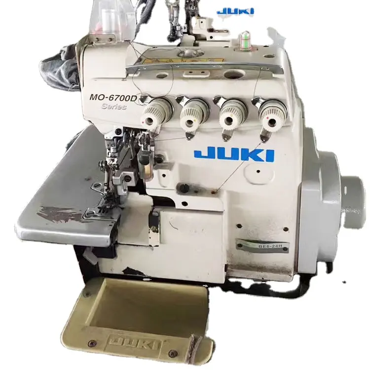 Máquina de coser Overlock industrial de marca japonesa de buena calidad usada en el mundo de la moda