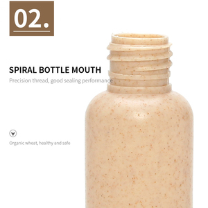 Sang Trọng 2 Oz Nhựa Với <span class=keywords><strong>Flip</strong></span> Top <span class=keywords><strong>Cap</strong></span> Mỹ Phẩm Bóp Ống Bao Bì Phân Hủy Sinh Học Dầu Gội Rơm Lúa Mì Chai Với Lật Mũ - Product Image 6