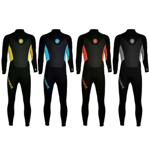 Toptan elastik malzeme geri Zip sörf dalış dalış elbisesi 3mm neopren yüzme Wetsuits