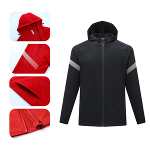 Men Jogging Suits Full Zipper Hooded Jacket And Sweat <b>Pants</b> Two Piece Set Sports Gym Clothing For Men - Product Image 4