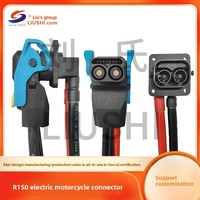 Liushi 150A 600V IP67 impermeable PPE carcasa macho/hembra enchufe de señal de alimentación R150 motocicleta eléctrica conector USB cobre