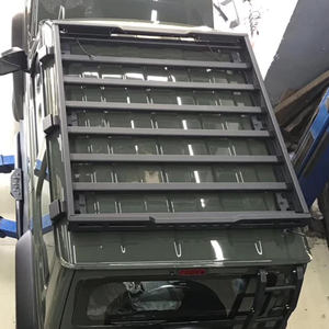 Avec 2 Led lumière <span class=keywords><strong>4x4</strong></span> en alliage d'aluminium porte-bagages panier de toit de voiture pour <span class=keywords><strong>Suzuki</strong></span> Jimny JB74 JB64 <span class=keywords><strong>2018</strong></span> 2019 2020 2021 - Product Image 2