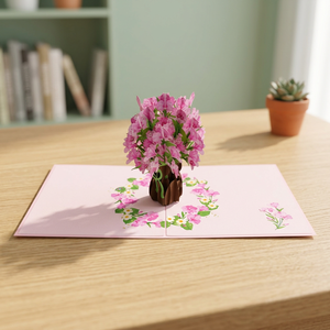 Alstroemeria Hybrids Flowers Pop Up <b>Card</b> Handmade Custom Design Paper <b>Cutting</b> Hanoi Top Trending Thanksgiving Valentine's Day - Product Image 1