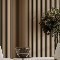 Décoration intérieure, panneaux acoustiques en bois Akupanel, placage bois, insonorisation pour salon, chambre, studio, hôtel, appartement