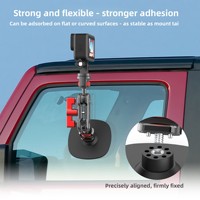 Base de montage flexible pour caméra avec adhésif 3M, rotule de 1 pouce pour caméra d'action, broche de positionnement Arri et accessoires Magic Arm