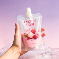 Pochette souple personnalisée biodégradable en PLA avec bec verseur, emballage écologique pour bière, jus et autres boissons