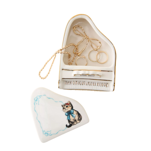 Керамическая коробка для безделушки в форме пианино - Product Image 1