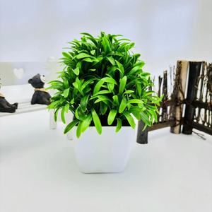 Planta Artificial Verde Bonsái de 20 cm de Altura, Simulación de Planta en Maceta para Decoración del Hogar - Product Image 4