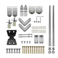 Kit quincaillerie pour porte pivotante de 15 pouces à deux sections, bricolage