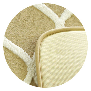 De tierra de <span class=keywords><strong>diatomeas</strong></span> lindo curva de algodón chenilla no bebé alfombra de baño - Product Image 3