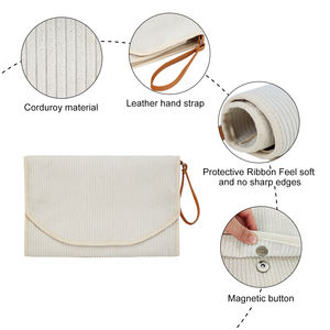 Morbido fasciatoio portatile per bambini in velluto a coste impermeabile per pannolini per bambini - Product Image 5