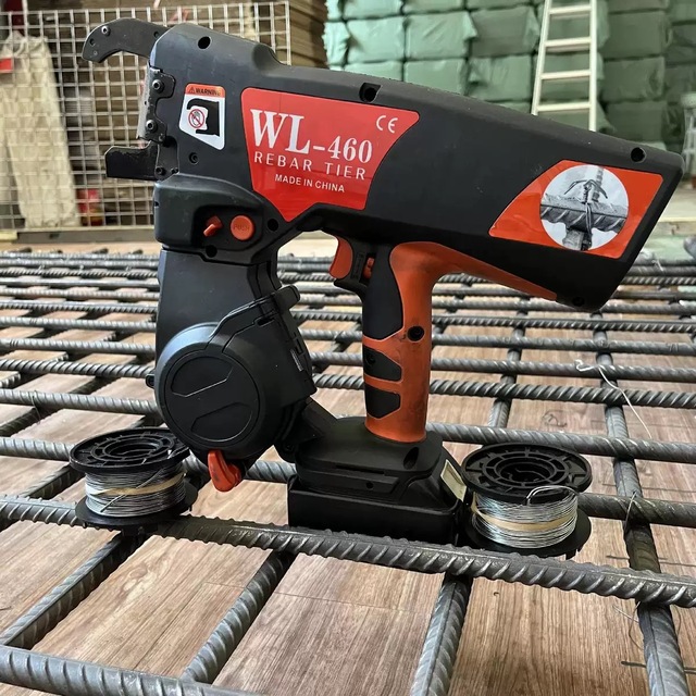 Rebar Tier Machine 4-45mm Rebar Binding Tool 18V Cordless Electric Rebar Tying Gun Fast Rebar Strapping Construction Tool