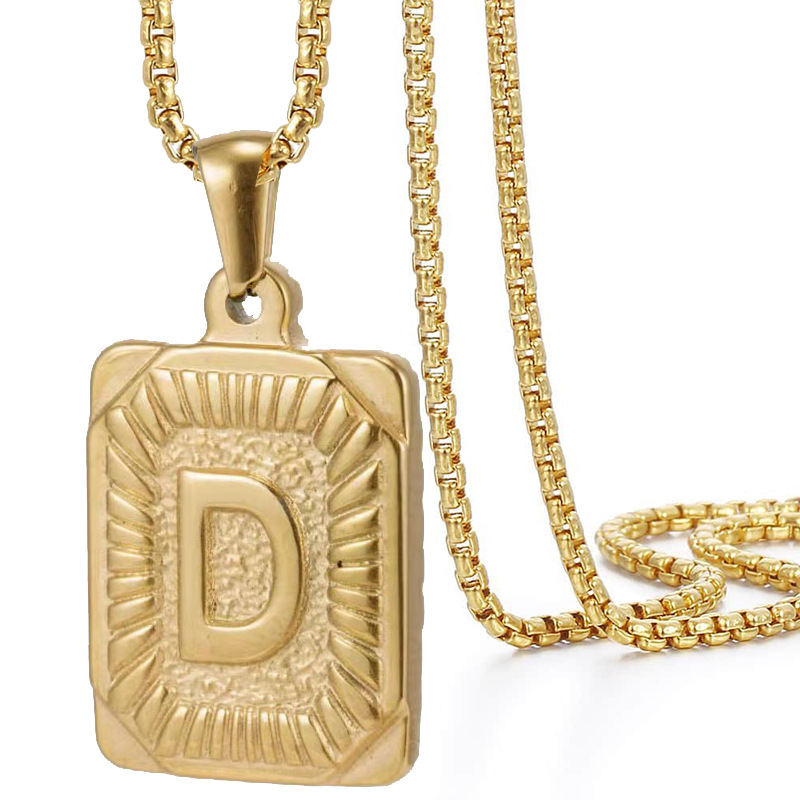 Letter D + Gold Color