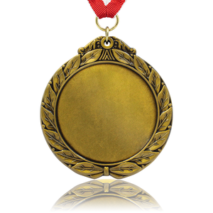 Médaille de trophée sportive personnalisée en métal, en acier inoxydable, avec sublimation 3D, pour gymnastique, carnavales et fêtes, avec rubans dorés - Product Image 4