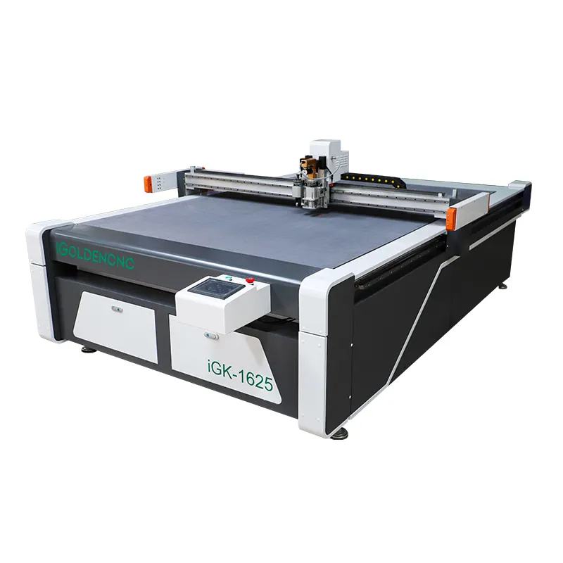 Automatische CNC-Flachbett-Oszillationsmesser-Schneide maschine zum Schneiden von Stoff oder Stoff