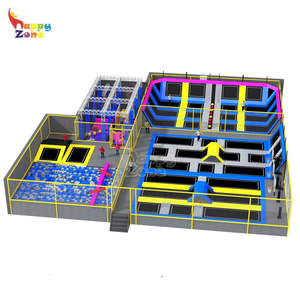 Parque de trampolín interior grande de nuevo <span class=keywords><strong>diseño</strong></span> de fábrica de China con carrera de obstáculos Ninja Warrior, grado comercial, seguro y duradero - Product Image 4