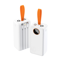 Batterie externe grande capacité en gros 40000 mAh, charge rapide, ventilateur rechargeable, chargeur de téléphone, batterie externe portable 40000 mAh