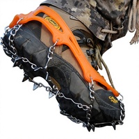 Crampons à glace en acier à 8 dents pour la randonnée sur neige et la montagne
