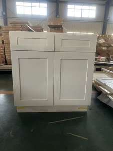 خزائن مطبخ تشالستون البيضاء جاهزة للتجميع في مستودعات الولايات المتحدة، خزائن مطبخ بتشطيب طبيعي، خزانة حائط راقية من مصنع فيتنامي - Product Image 3