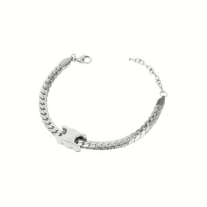 Vintage Friendship New Design Stainless Steel Unisex Hiphop <b>Stack</b> Bracelets New Design 2024 Cz - Product Image 1