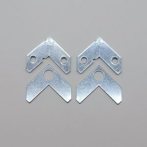 Aluminum Alloy A Type <b>Corner</b> <b>Bracket</b> 27x27mm Thickened With Screws <b>For</b> Picture Frame Fixing - Product Image 2