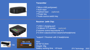 มาใหม่2.4กรัมเครื่องส่งสัญญาณไร้สายและตัว<span class=keywords><strong>รับ</strong></span>สัญญาณ<span class=keywords><strong>ท</strong></span>ี่มีการตรวจสอบเพลิดเพลินกับหูฟังหูฟังส่วนตัวหูฟัง - Product Image 6