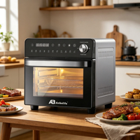 Anbolife Four à Friture Sans Huile 14L avec Fonction Maintien au Chaud, Fenêtre en Verre Transparent, Sans PFAS, Vente en Gros, Fabricant pour Propriétaires de Marques, OEM