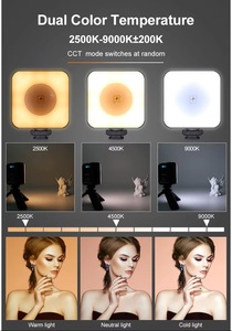 Mini Luz LED RGB para Video, Temperatura de Color Dual (CCT), 3 Modos, 20 Efectos de Escena, Magnética, para Cámara DSLR y <span class=keywords><strong>Teléfono</strong></span>, Trípode, Vlog - Product Image 5