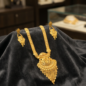 Wholesale 14K 18K 24K Micro Gold Traditional Wedding Long Jewelry Set, Fashion Long Jewelry Set, Micro Forming Long Jewelry Set. - Product Image 4