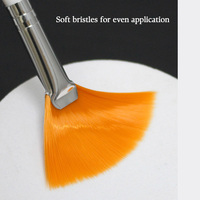Esthéticienne visage Applicateur soft mix masque unique peeling facial Acide beauté spa outils Cosmétique mini single Maquillage Fan Brush