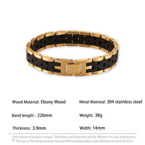 Bandlet en bois naturel fait à la main - Product Image 6