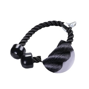 Appareil de musculation pour triceps avec corde en nylon et extrémités en caoutchouc pour la remise en forme à domicile, équipement de mise en forme corporelle JH 031 - Product Image 3